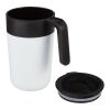 Tasse Nordia de 400 ml recyclée à double paroi Standard | blanc | sans marquage | non disponible | non disponible
