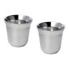 Ensemble de tasses à espresso en acier inoxydable Duo de 80 ml certifié RCS Standard | Argent | sans marquage | non disponible | non disponible