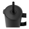 Gobelet isotherme Brady 900&nbsp;ml certifié RCS avec paille en silicone noir