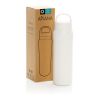 Bouteille 470ml en acier recyclé RCS Aviana™ Rowan blanc | sans marquage | non disponible | non disponible