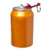 Ouvre-bouteille et canette Tao en aluminium recyclé certifié RCS avec porte-clés Standard | Rouge | sans marquage | non disponible | non disponible