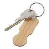 Porte-clés Ronan en bambou avec jeton pour chariot Standard | Naturel | sans marquage | non disponible | non disponible