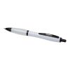 Stylo bille Nash en plastique recyclé avec garnitures noires (encre noire) Standard | Blanc | sans marquage | non disponible | non disponible