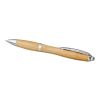 Stylo bille Nash en bambou Standard | Naturel-Argent | sans marquage | non disponible | non disponible