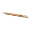 Stylo bille Midar en liège et paille de blé Naturel-Crème