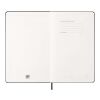 Agenda L hebdomadaire horizontal 12&nbsp;mois Moleskine à couverture rigide Standard | Noir | sans marquage | non disponible | non disponible