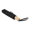 Parapluie 21" pliable windproof en PET recyclé Birgit Standard | Noir | sans marquage | non disponible | non disponible | non disponible