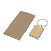 Porte-clés rectangulaire Neta en bambou Standard | Naturel | sans marquage | non disponible | non disponible