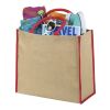 Grand Sac Shopping Jute Standard | Naturel-Rouge | sans marquage | non disponible | non disponible
