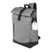 Sac à dos Hoss avec rabat enroulable pour ordinateur portable de 15,6" Standard | Gris-Noir | sans marquage | non disponible | non disponible | non disponible