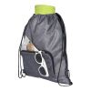 Sac pliable 7 L recyclé avec cordon de serrage Ash Standard | Gris-Noir | sans marquage | non disponible | non disponible | non disponible