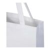 Sac shopping à soufflets Madras en coton recyclé 140&nbsp;g/m² certifié GRS Standard | Blanc | sans marquage | non disponible | non disponible | non disponible