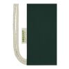 Sac refermable à cordon Odisha de 5&nbsp;L bio certifié OCS 140&nbsp;g/m² Vert foncé