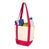 Mini sac shopping Sam en coton recyclé GRS 320&nbsp;g/m2 Standard | Rouge-Naturel | sans marquage | non disponible | non disponible | non disponible