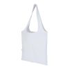 Sac fourre-tout pliable en coton recyclé GRS « Madras Blend » 140 g/m², 7 L blanc
