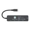 Adaptateur multimédia en plastique recyclé Loop RCS USB 2.0-3.0 avec port HDMI Standard | noir | sans marquage | non disponible | non disponible