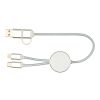 Câble 5 en 1 Alasia en aluminium et plastique recyclés de 30&nbsp;cm pour la synchronisation des données et la charge rapide de 27 W Standard | Argent | sans marquage | non disponible | non disponible