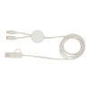 Câble 5 en 1 Citala en plastique recyclé de 150 cm pour la synchronisation des données et la charge rapide de 27 W Standard | blanc | sans marquage | non disponible | non disponible
