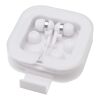 Écouteurs filaires type C Dofida avec étui de rangement en plastique recyclé Standard | Blanc | sans marquage | non disponible | non disponible