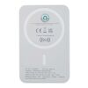 Batterie de secours Acrab magnétique sans fil de 10&nbsp;000&nbsp;mAh et 15&nbsp;W avec PD de 20&nbsp;W - fabriquée en plastique recyclé Standard | Blanc | sans marquage | non disponible | non disponible