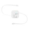 Câble rétractable 5 en 1 Gloas en matériaux recyclés pour synchronisation de données et charge rapide de 100&nbsp;W avec kit d’outils pour smartphone Standard | Blanc | sans marquage | non disponible | non disponible