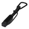 Câble de recharge Algieba 65 W 3-en-1 en aluminium recyclé avec mousqueton noir