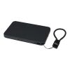 Batterie externe magnétique SMART de 5 000 mAh en plastique recyclé avec cordon noir