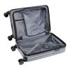 Valise cabine Rover de 20" et 40 L recyclée GRS Standard | Argent | sans marquage | non disponible | non disponible