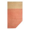 Grand sac fourre-tout en papier paille Rhythm avec fermeture à glissière, 21 L Brick