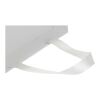 Sac en papier Smartfold 230 g/m² avec anses en ruban et pelliculage brillant - 24 x 10 x 24 cm blanc