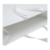 Sac en papier Smartfold 230 g/m² avec anses en ruban et pelliculage brillant - 42 x 12 x 35 cm blanc