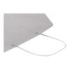 Sac en papier Kraft 120 g/m² avec anses torsadées - 18 x 9 x 23 cm blanc