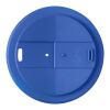 Gobelet recyclé Americano® Espresso Eco de 250&nbsp;ml avec couvercle anti-déversement Noir-Bleu minéral | sans marquage | non disponible | non disponible