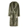 VINGA Peignoir de luxe en peluche RPET GRS Louis taille S-M vert | sans marquage | non disponible | non disponible | non disponible