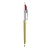 BIC® 4 Couleurs Shine bille Blanc-or | Sérigraphie 1 couleur | Corps-à la droite du clip | 30.00 mm x 43.00 mm