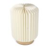 Lampe LED en papier pliable Coollux Aurore sur socle en bois, 22cm Nature | sans marquage | non disponible | non disponible