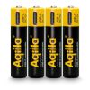 Piles rechargeables Aqiila AAA USB-C 600 mAh, lot de 4 Noir