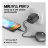 Fresh 'n Rebel Chargeur rapide 30 W GaN USB-C & USB-A Gris foncé