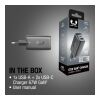 Fresh 'n Rebel chargeur rapide pour ordinateur portable 67 W GaN USB-C et USB-A Gris foncé | sans marquage | non disponible | non disponible