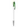 Stylo Nash Opaque Blanc-Vert | Sérigraphie 1 couleur | à 90 degrés du clip | 42 mm x 25 mm | non disponible