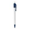 Stylo Baron Colour opaque Blanc-Bleu foncé | Sérigraphie 1 couleur | à 180 degrés du clip | 45 mm x 25 mm | non disponible