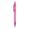 Stylo Ducal Clear transparent Rose-Rose | Sérigraphie 1 couleur | à 180 degrés du clip | 40 mm x 25 mm | non disponible