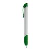 Stylo Apollo Opaque Blanc-Vert | Sérigraphie 1 couleur | à 90 degrés du clip | 40 mm x 25 mm | non disponible