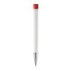 Apollo pointe métal Blanc-Rouge / blanc | Sérigraphie 1 couleur | à 270 degrés du clip | 45 mm x 25 mm | non disponible