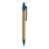 &nbsp;Stylo bille en bambou et paille de blé Bleu / Blanc | sans marquage | non disponible | non disponible | non disponible