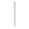 Stylo S45 R-PET transparent Blanc-Blanc | Sérigraphie 1 couleur | à 180 degrés du clip | 45 mm x 25 mm | non disponible