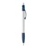 Stylo Cosmo Opaque Blanc-Bleu foncé | Tampographie 1 couleur | sur le clip | 20 mm x 5 mm | non disponible