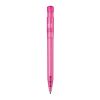 Stylo S45 Clear transparent Rose-Rose | Sérigraphie 1 couleur | à 90 degrés du clip | 45 mm x 25 mm | non disponible