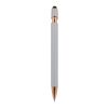 Stylo-bille Paris Deluxe métal caoutchouté Argent | Gravure | à 90 degrés du clip | 87 mm x 8 mm | non disponible