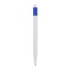 Stylo bille Kuma couleur opaque Blanc-Bleu roi | Tampographie 1 couleur | sur le clip | 40 mm x 6 mm | non disponible